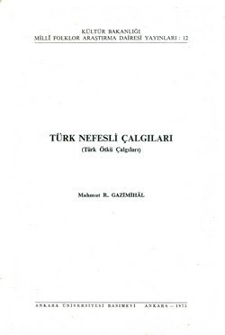 Türk Nefesli Çalgılar (Türk Ötkü Çalgıları)